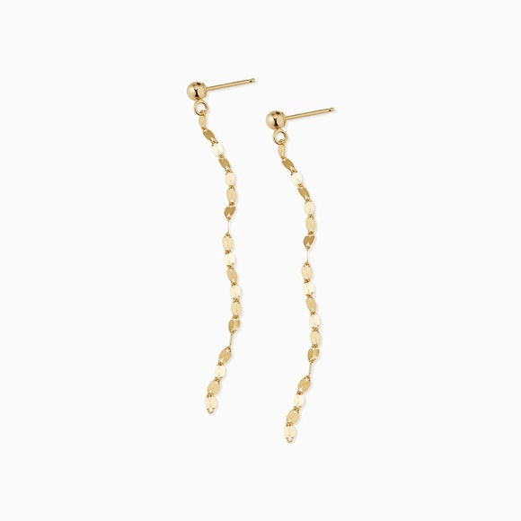 The LW Jewelry Co. Jewelry - 14K Gold Vermeil Elegant Gold duster threader Dangle Earrings